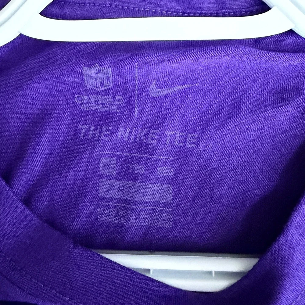Nike Dri-FIT Minnesota Vikings Performance T-Shirt Mens XXL Purple NFL‎ On-Field